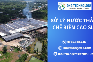 NƯỚC THẢI CHẾ BIẾN CAO SU ĐƯỢC XỬ LÝ RA SAO?