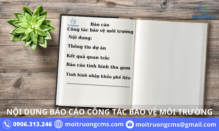 noi dung bao cao cong tac bao ve moi truong