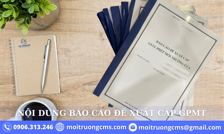 noi dung bao cao de xuat cap giay phep moi truong