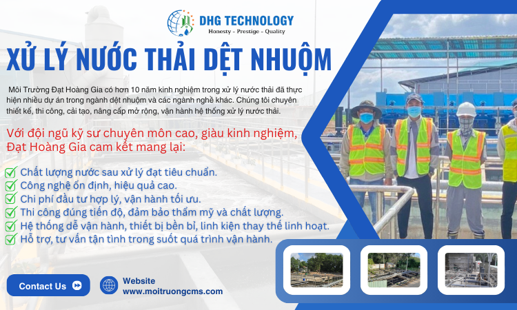 dat hoang gia don vi xu ly nuoc thai det nhuom