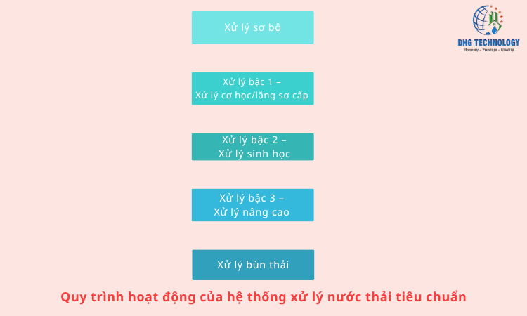 quy trinh hoat dong cua he thong xu ly nuoc thai tieu chuan