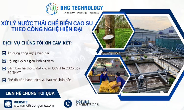 xu ly nuoc thai che bien cao su the cong nghe hien dai