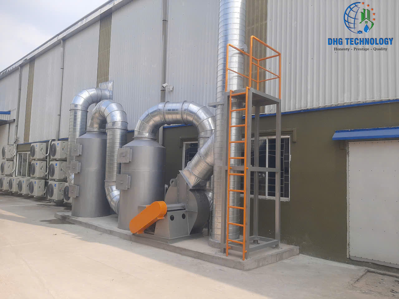 Thiết kế, lắp đặt hệ thống xử lý khí thải công ty TNHH Quốc Tế Vietnas