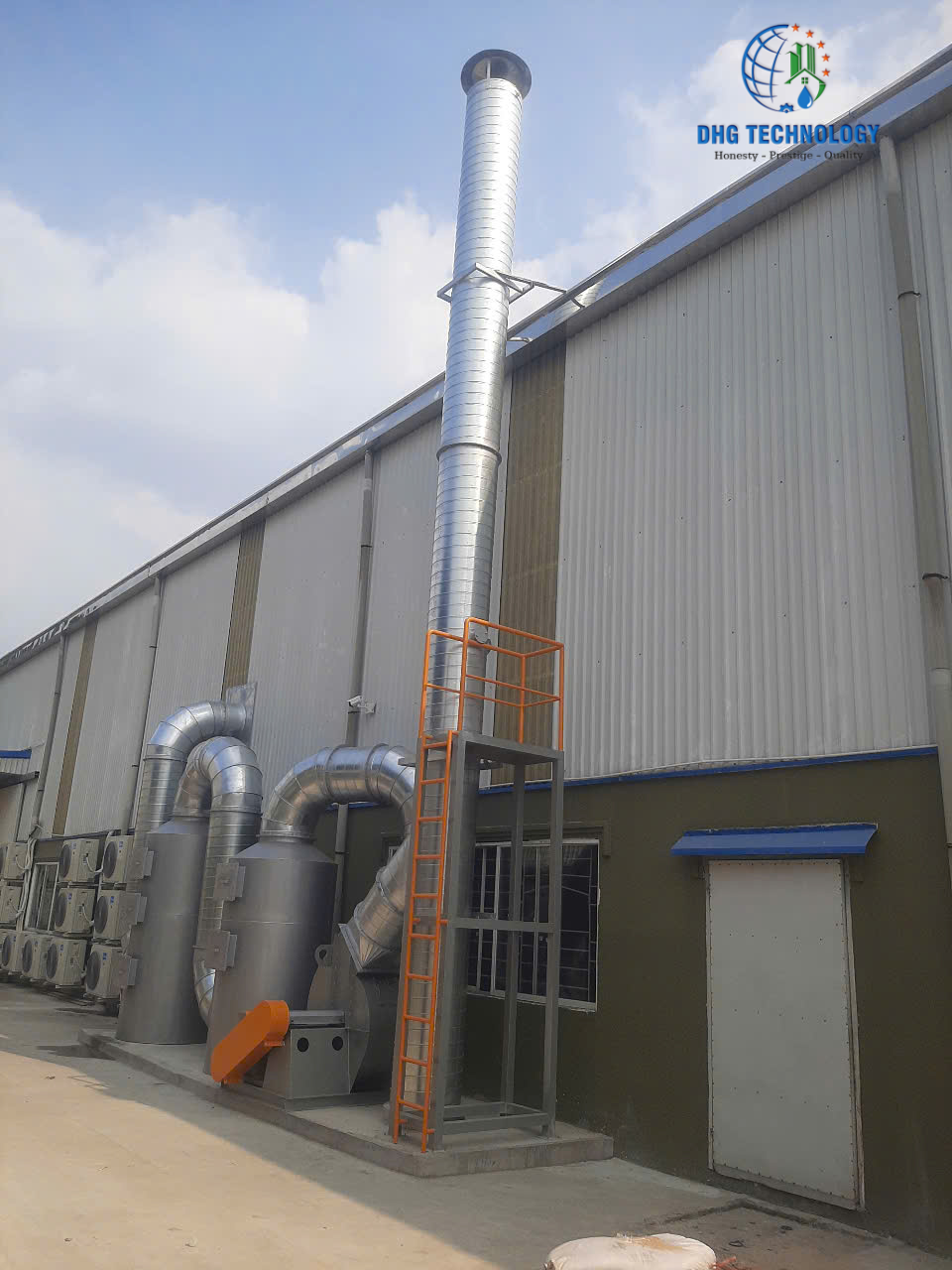 Thiết kế, lắp đặt hệ thống xử lý khí thải công ty TNHH Quốc Tế Vietnas