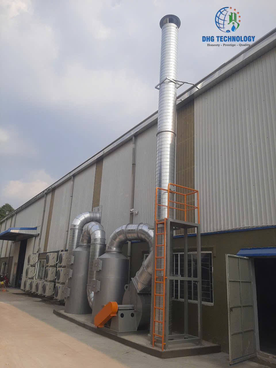 Thiết kế, lắp đặt hệ thống xử lý khí thải công ty TNHH Quốc Tế Vietnas