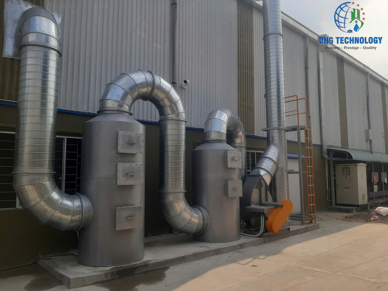 Thiết kế, lắp đặt hệ thống xử lý khí thải công ty TNHH Quốc Tế Vietnas