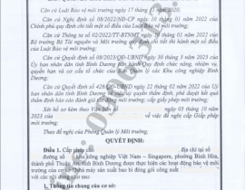 Hoàn thành giấy phép môi trường cho nhà máy sản xuất bao bì đóng gói tại khu công nghiệp ở Thuận An Bình Dương