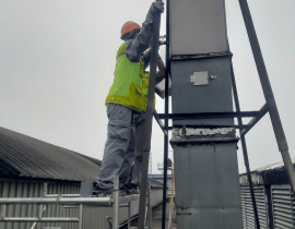 Cải tạo hệ thống xử lý khí thải Công ty TNHH Hutamaki Việt Nam