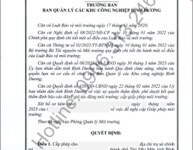 Hoàn thành giấy phép môi trường cho công ty gỗ nội thất